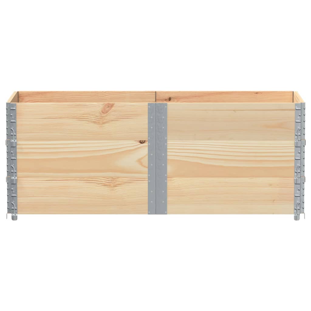 Paretali per Pallet 3 pz 150x50 cm in Legno Massello di Pino | homemem39