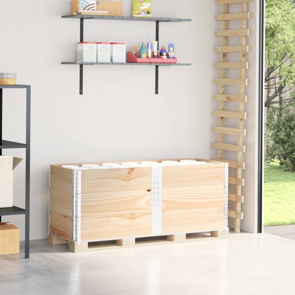 Paretali per Pallet 3 pz 150x50 cm in Legno Massello di Pino | homemem39