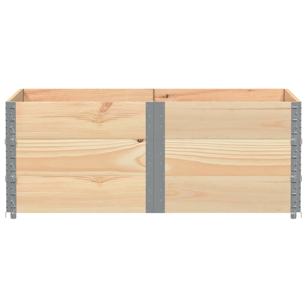 Paretali per Pallet 3 pz 150x100 cm in Legno Massello di Pino