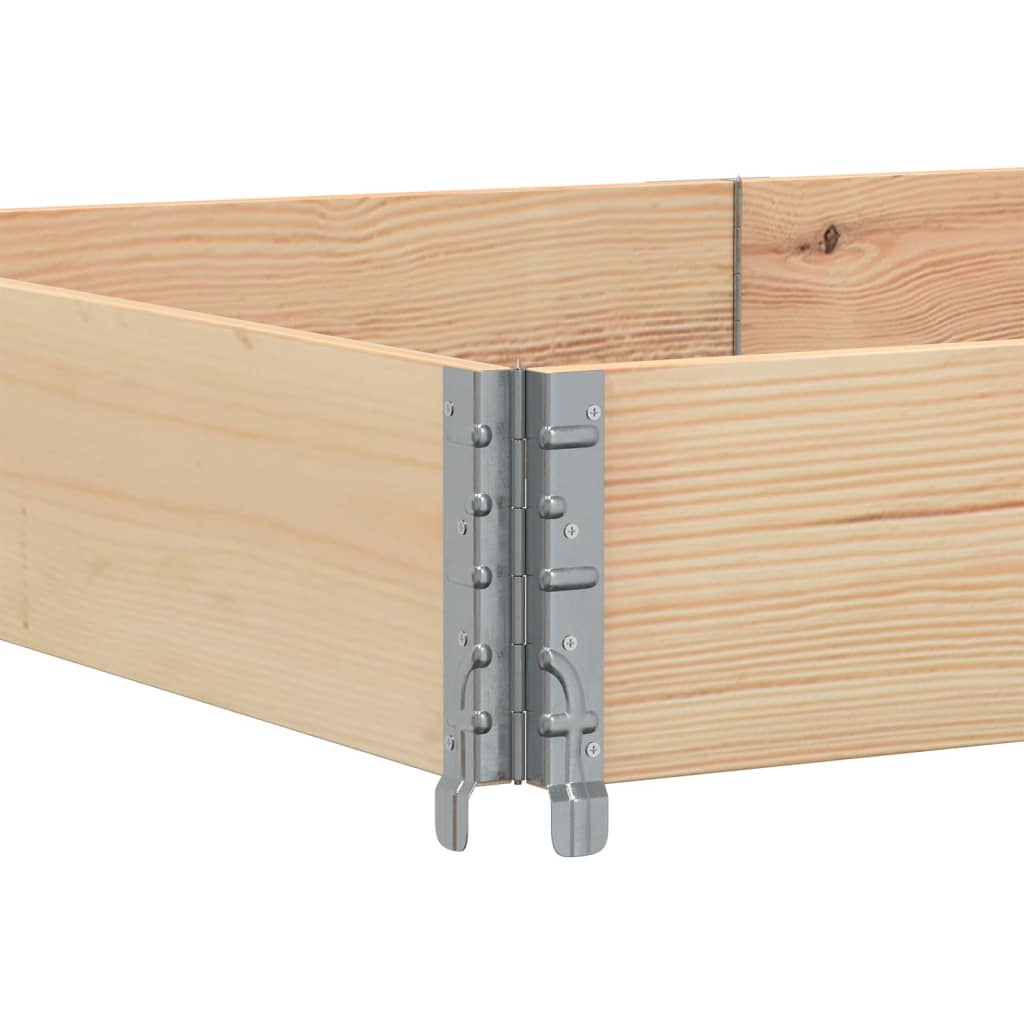 Paretali per Pallet 3 pz 150x100 cm in Legno Massello di Pino | homemem39