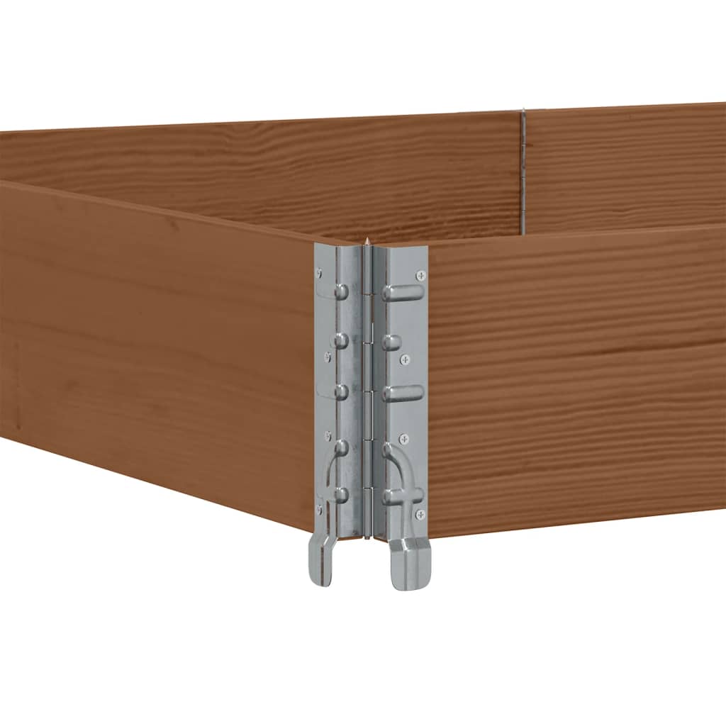 Paretali per Pallet 3pz Marroni 150x100cm Legno Massello Pino | homemem39