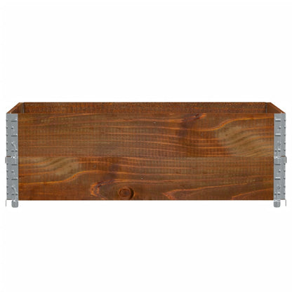 Poggiapiedi da Giardino Marrone 120x80cm Legno Massello di Pino | homemem39