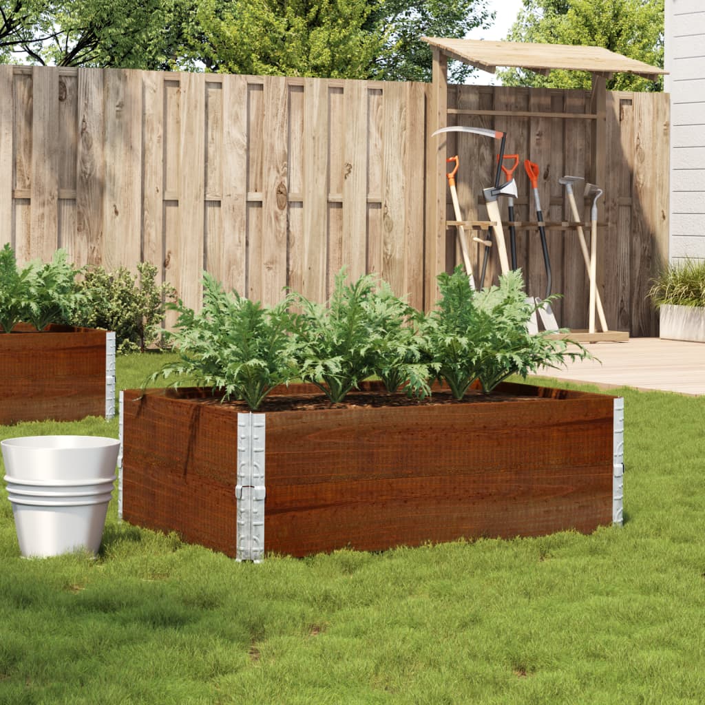 Poggiapiedi da Giardino Marrone 120x80cm Legno Massello di Pino | homemem39