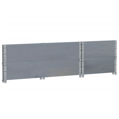 Fioriera da Giardino Grigia 40x40x78 cm Legno Massello di Pino | homemem39