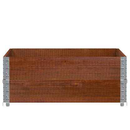 Fioriera da Giardino Marrone 100x100 cm Legno Massello di Pino