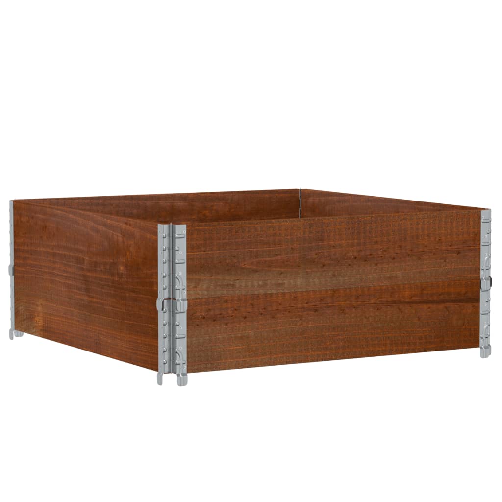 Fioriera da Giardino Marrone 100x100 cm Legno Massello di Pino | homemem39