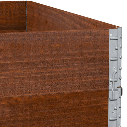 Fioriera da Giardino Marrone 100x100 cm Legno Massello di Pino | homemem39