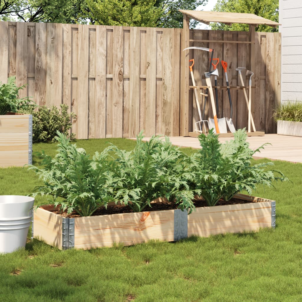 Fioriera da Giardino 150x50 cm in Legno Massello di Pino | homemem39