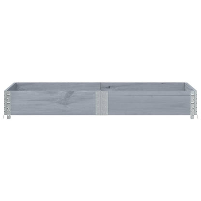 Fioriera da Giardino Grigia 150x50 cm Legno Massello di Pino | homemem39