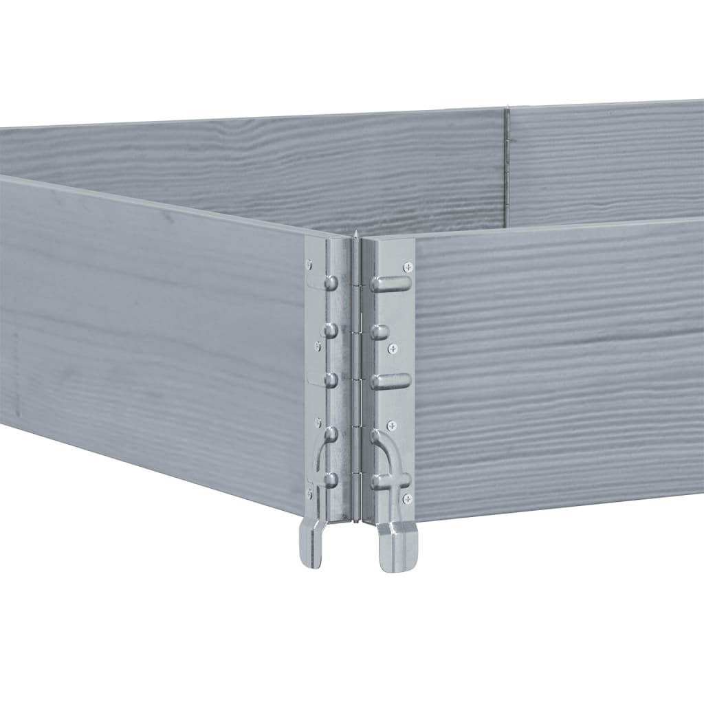 Fioriera da Giardino Grigia 150x100 cm Legno Massello di Pino | homemem39