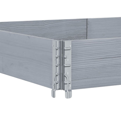 Fioriera da Giardino Grigia 150x100 cm Legno Massello di Pino | homemem39