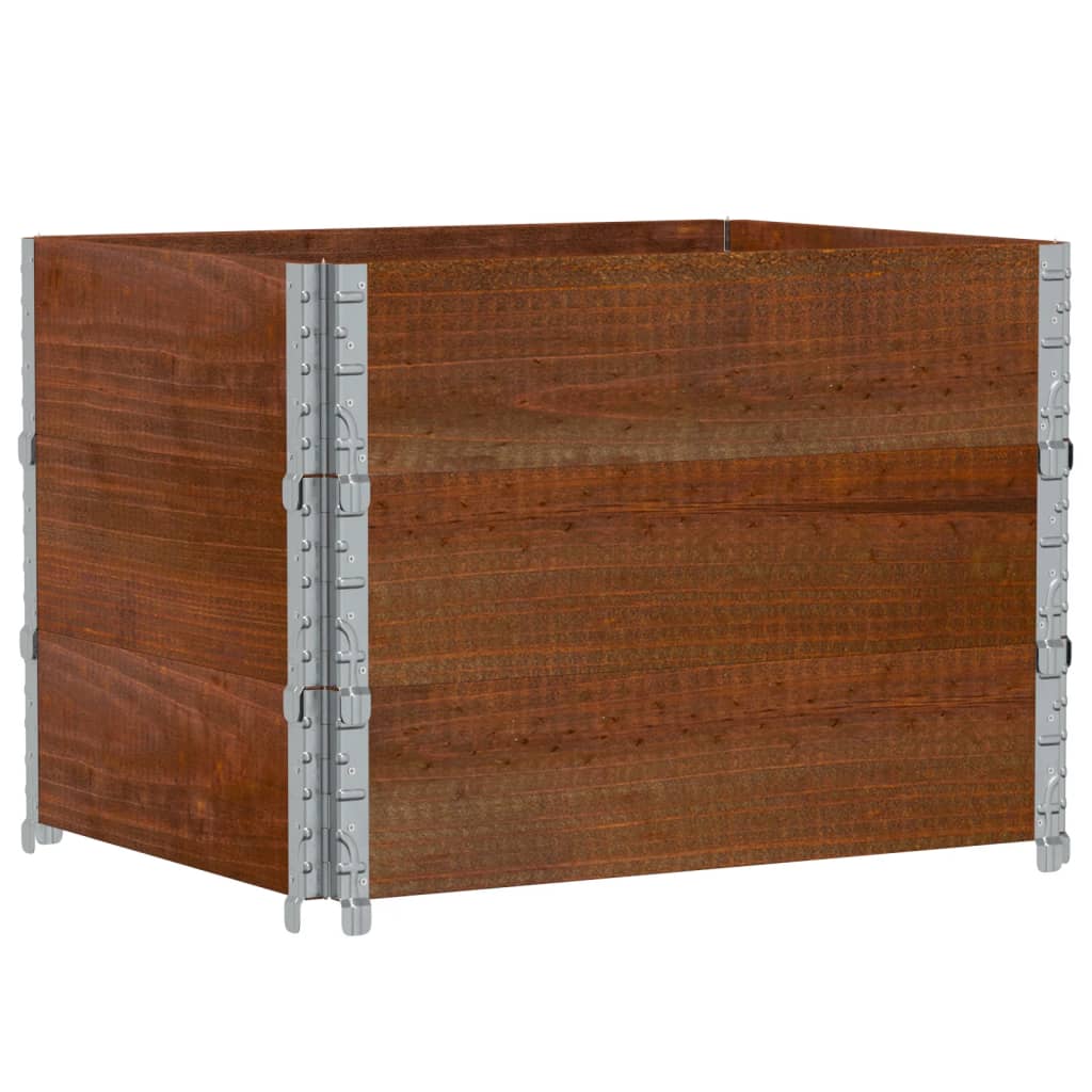 Fioriera da Giardino Marrone 80x60 cm Legno Massello di Pino | homemem39
