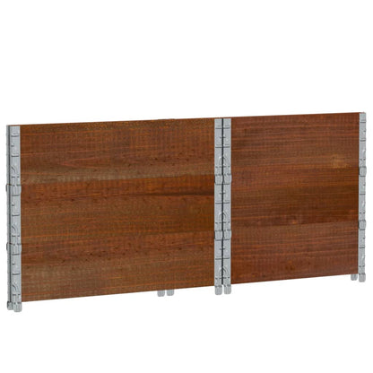 Fioriera da Giardino Marrone 80x60 cm Legno Massello di Pino | homemem39