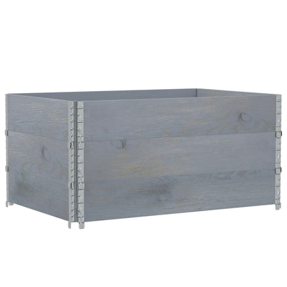 Fioriera da Giardino Grigia 120x80 cm Legno Massello di Pino | homemem39