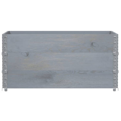 Fioriera da Giardino Grigia 120x80 cm Legno Massello di Pino | homemem39