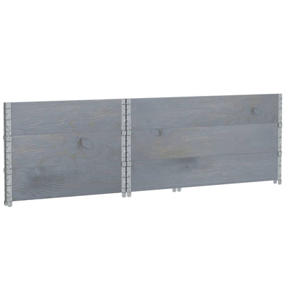 Fioriera da Giardino Grigia 120x80 cm Legno Massello di Pino | homemem39
