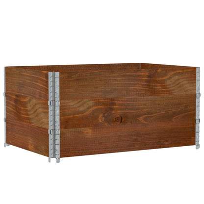 Poggiapiedi da Giardino Marrone 120x80cm Legno Massello di Pino | homemem39