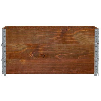 Poggiapiedi da Giardino Marrone 120x80cm Legno Massello di Pino | homemem39