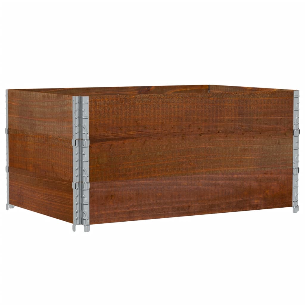 Poggiapiedi da Giardino Marrone 120x80cm Legno Massello di Pino | homemem39