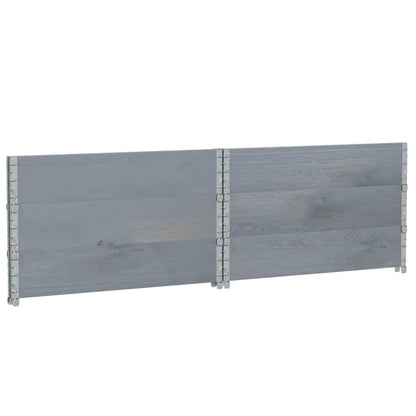 Fioriera da Giardino Grigia 100x100 cm Legno Massello di Pino | homemem39
