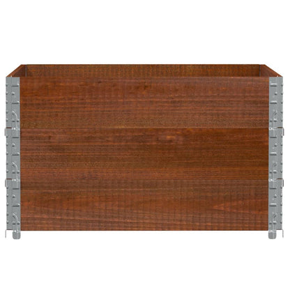 Fioriera da Giardino Marrone 100x100 cm Legno Massello di Pino