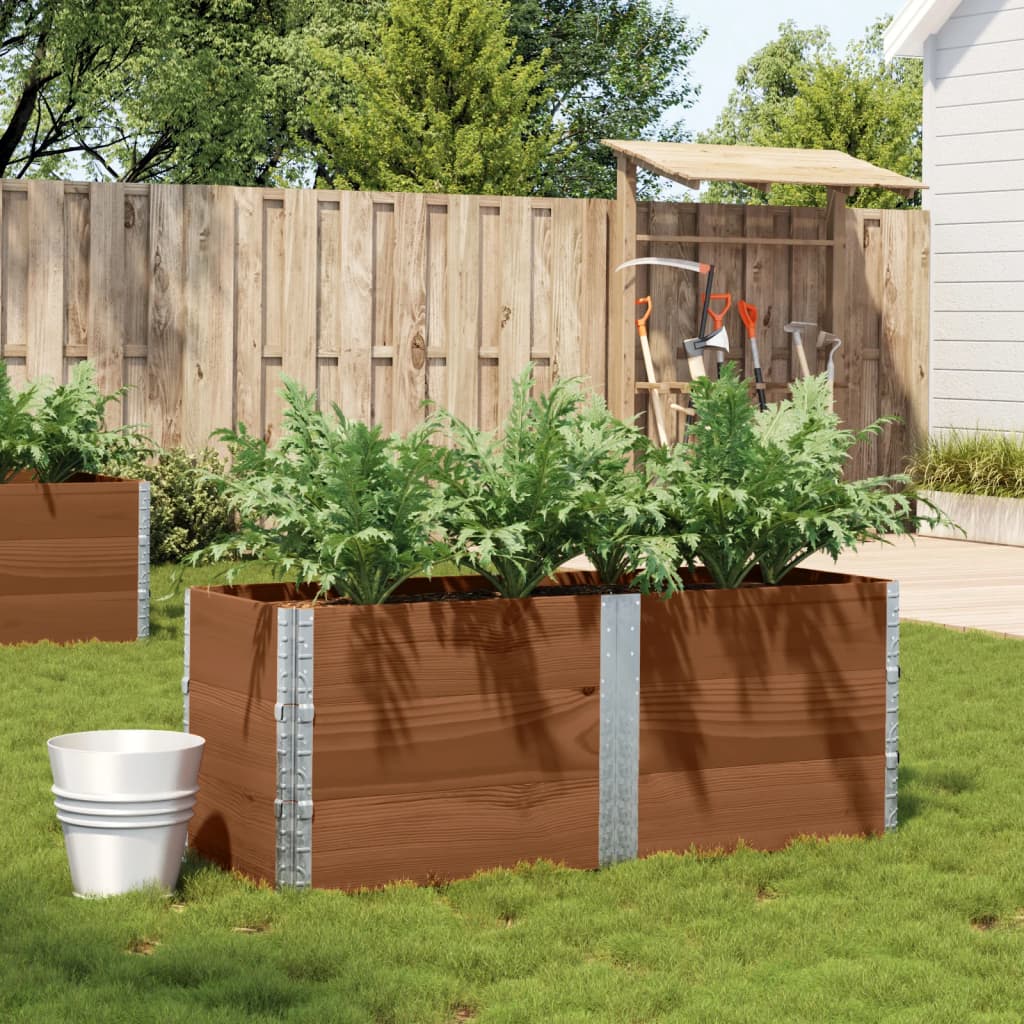 Poggiapiedi da Giardino Marrone 150x50cm Legno Massello di Pino | homemem39