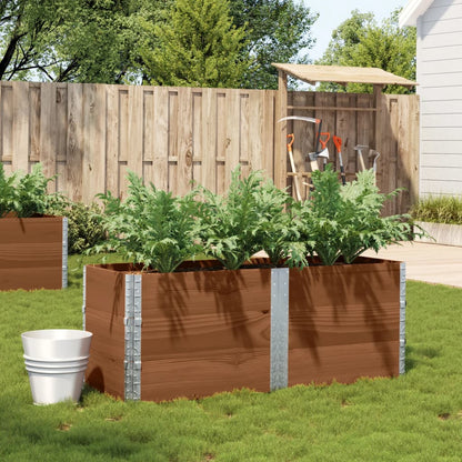 Poggiapiedi da Giardino Marrone 150x50cm Legno Massello di Pino | homemem39