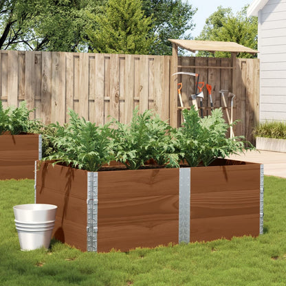 Fioriera da Giardino Marrone 150x100 cm Legno Massello di Pino | homemem39