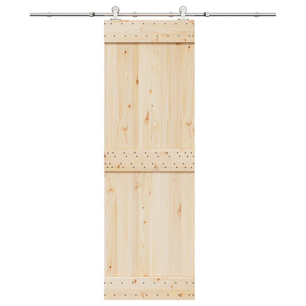 Kit Binari Porta Scorrevole 183 cm Acciaio Inossidabile Argento | homemem39