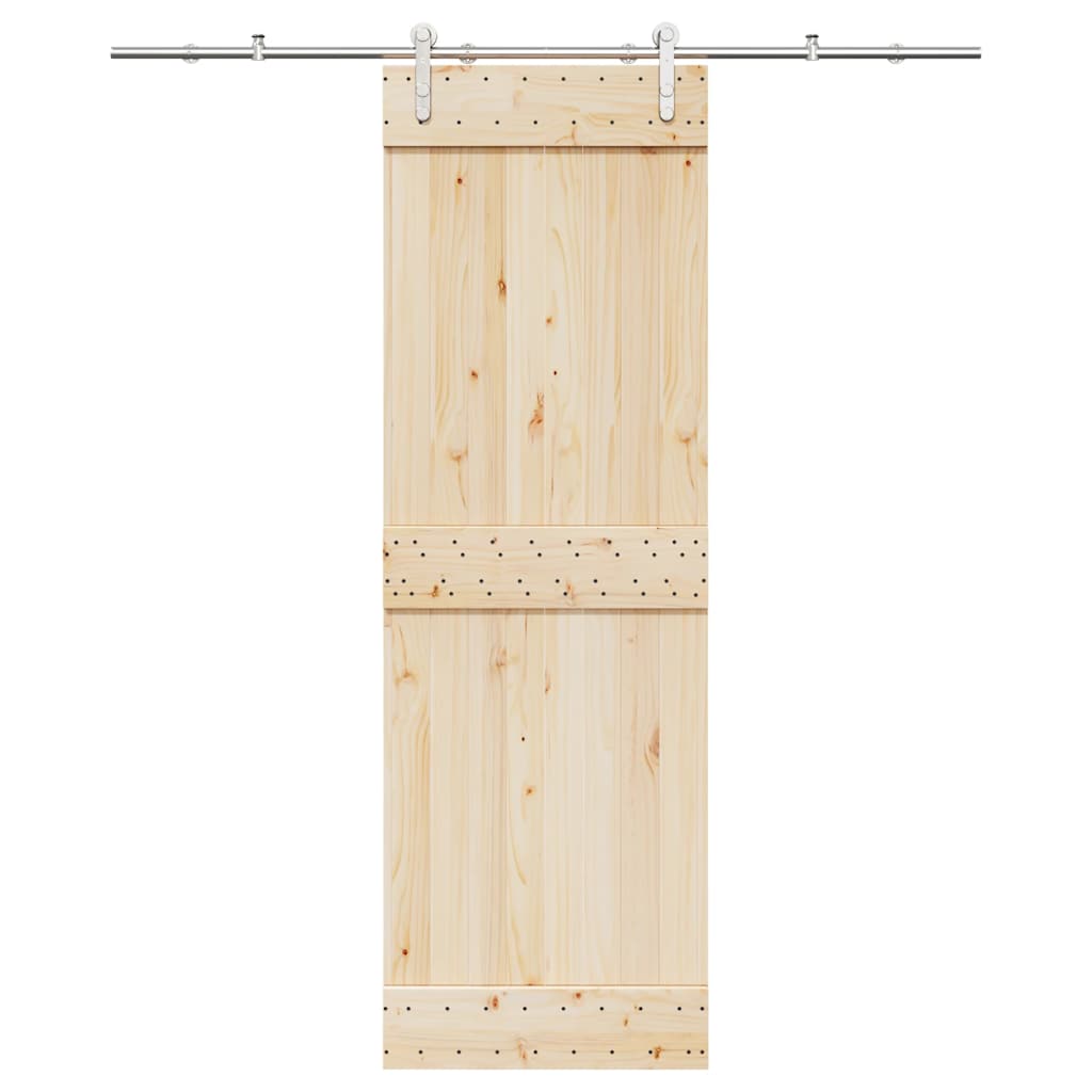 Kit Binari Porta Scorrevole 183 cm Acciaio Inossidabile Argento | homemem39
