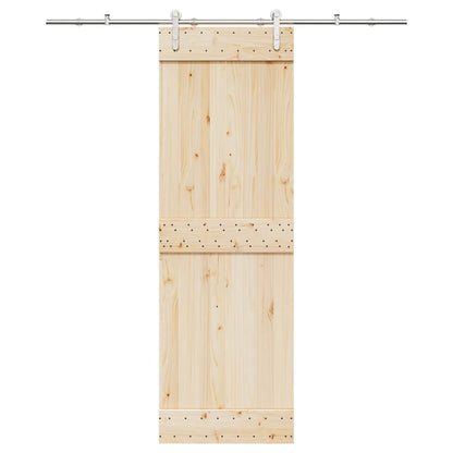 Kit Binari Porta Scorrevole 183 cm Acciaio Inossidabile Argento | homemem39