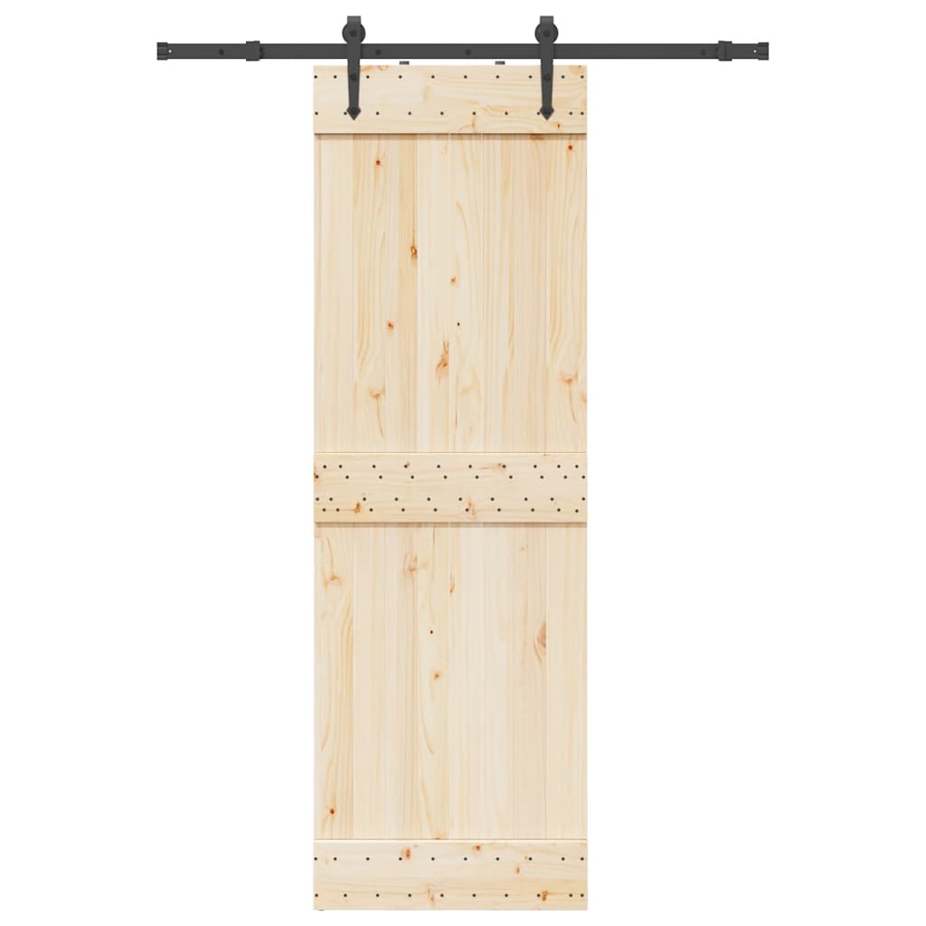 Kit di Binari per Porte Scorrevoli 152,5 cm Acciaio Nero | homemem39