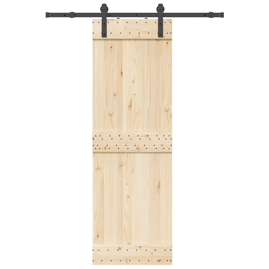 Kit di Binari per Porte Scorrevoli 152 cm Acciaio Nero | homemem39