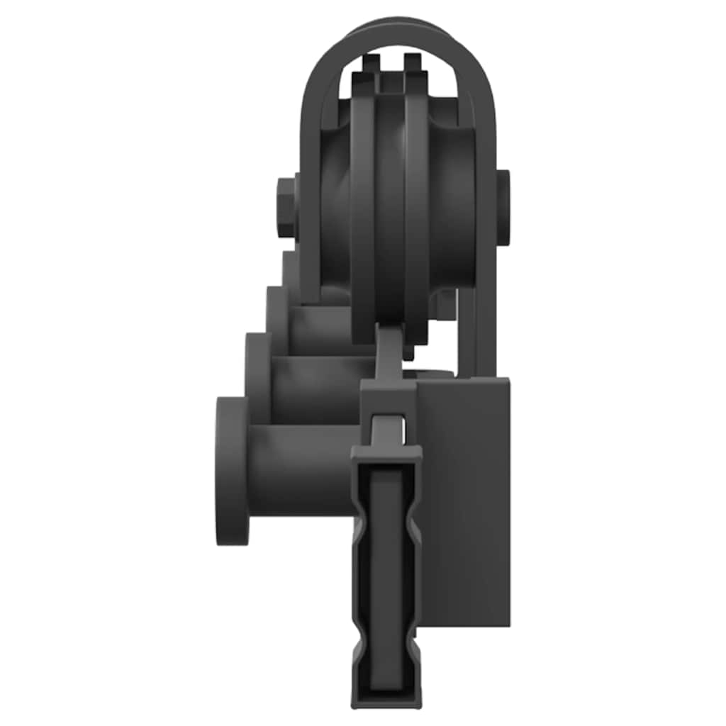 Kit di Binari per Porte Scorrevoli 152,5 cm Acciaio Nero | homemem39