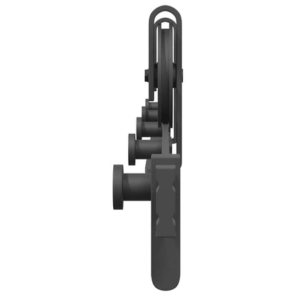 Kit di Binari per Porte Scorrevoli 183 cm Acciaio Nero | homemem39