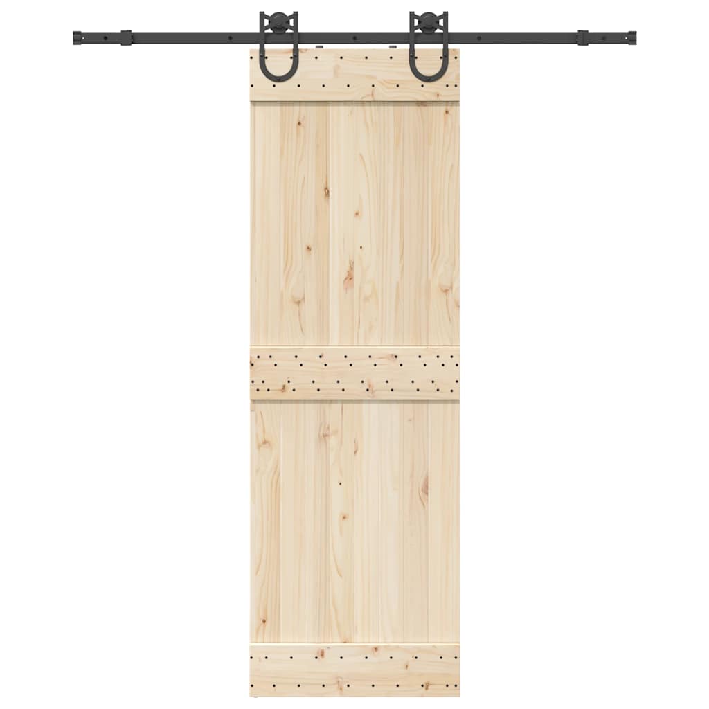 Kit di Binari per Porte Scorrevoli 183 cm Acciaio Nero | homemem39
