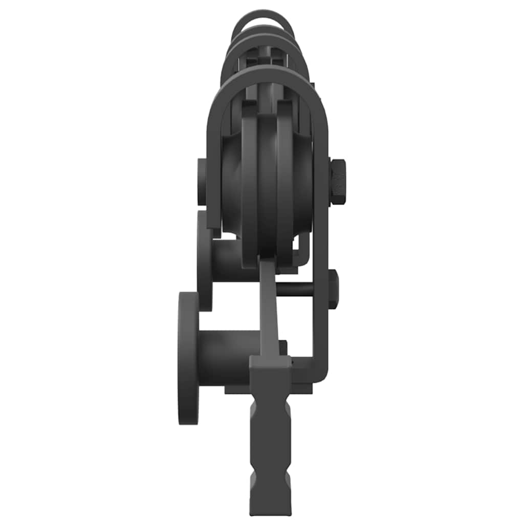 Kit di Binari per Porte Scorrevoli 200 cm Acciaio Nero | homemem39