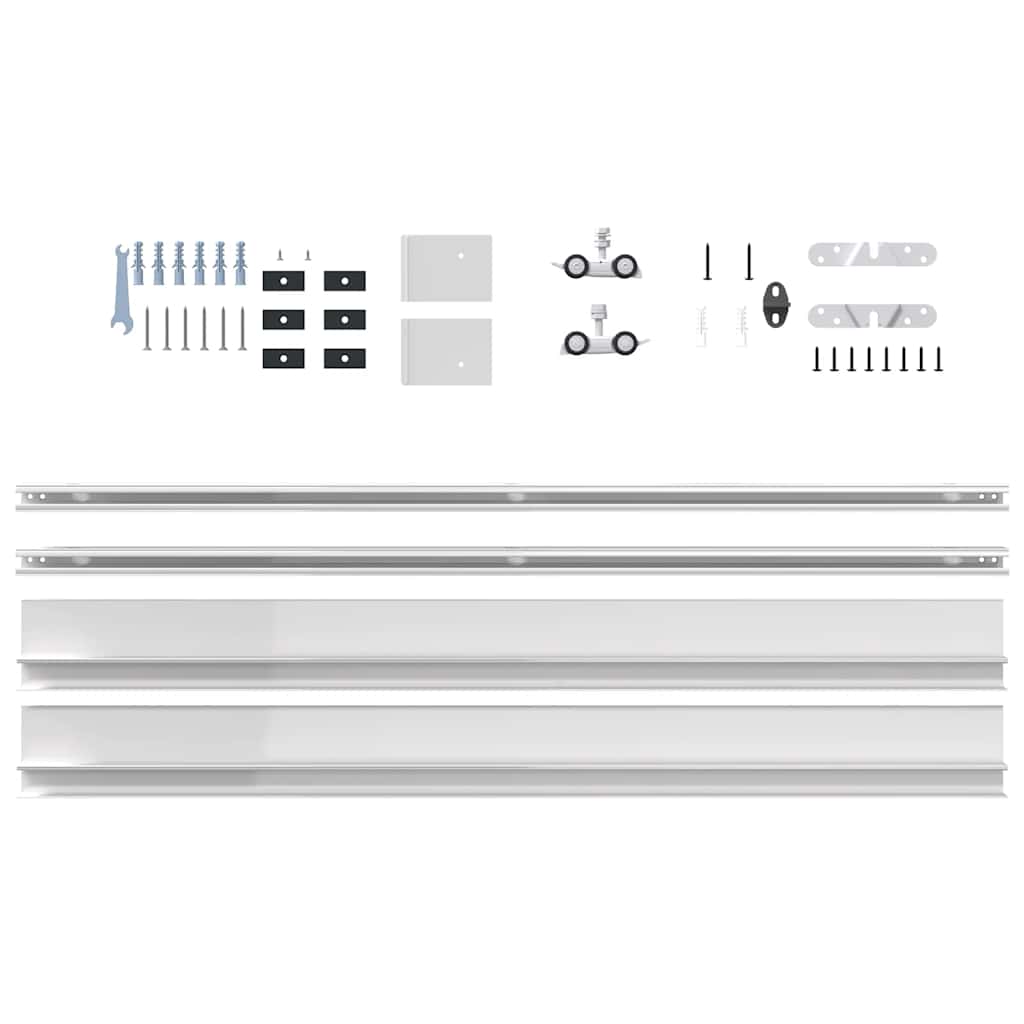 Kit Ferramenta per Porte Scorrevoli 183 cm in Lega di Alluminio | homemem39