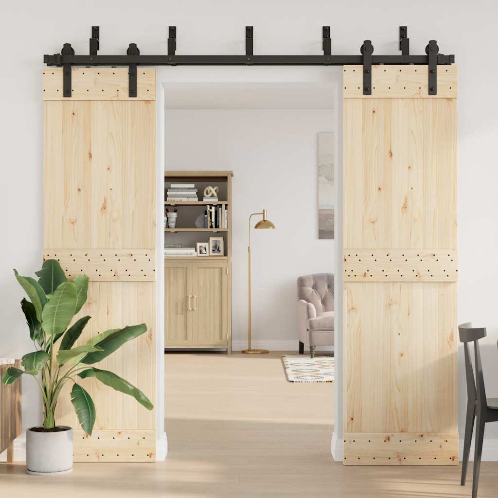 Staffe Bypass Porta Fienile 5 pz Guide Piatte Acciaio Carbonio | homemem39