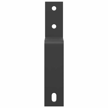 Staffe Bypass Porta Fienile 5 pz Guide Piatte Acciaio Carbonio | homemem39