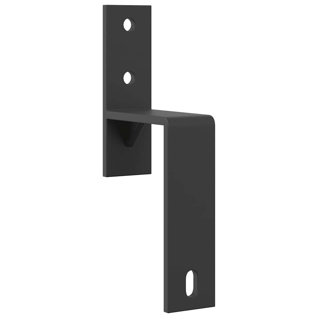 Staffe Bypass Porta Fienile 5 pz Guide Piatte Acciaio Carbonio | homemem39