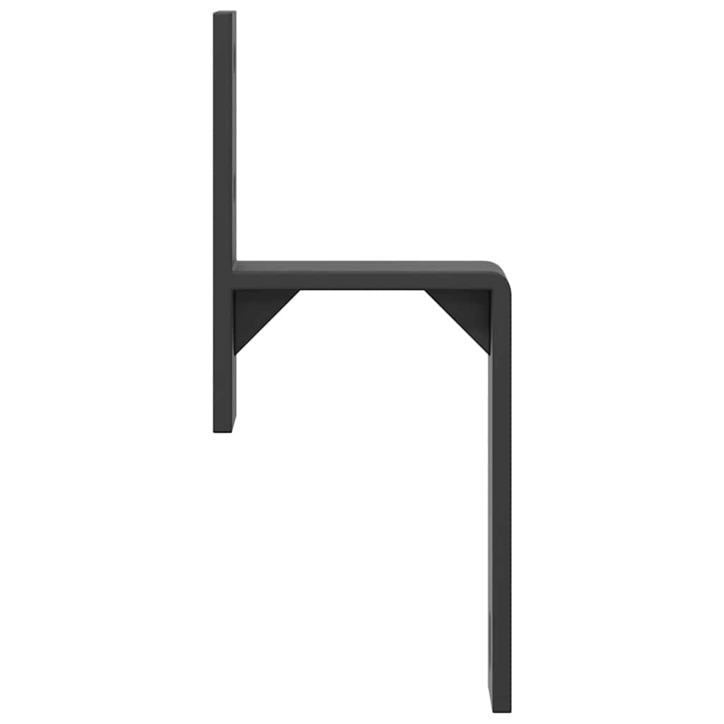 Staffe Bypass Porta Fienile 5 pz Guide Piatte Acciaio Carbonio | homemem39