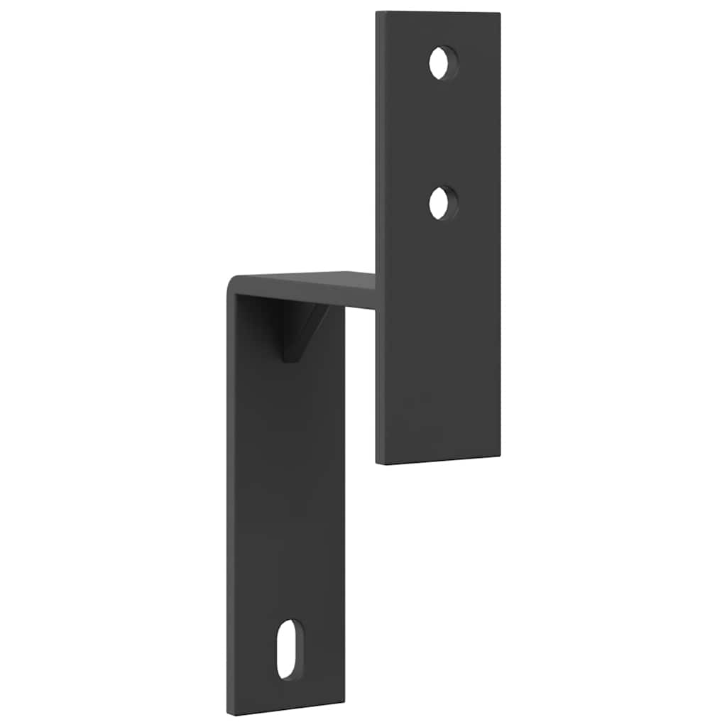 Staffe Bypass Porta Fienile 5 pz Guide Piatte Acciaio Carbonio | homemem39