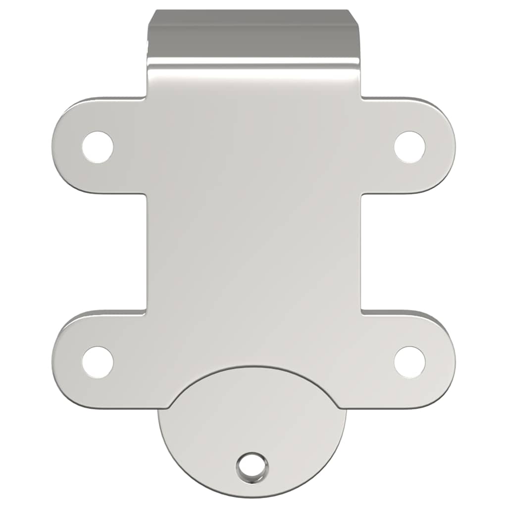 Staffe Bypass Porta della Fienile 4 pz Guide Tonde Acciaio Inox | homemem39