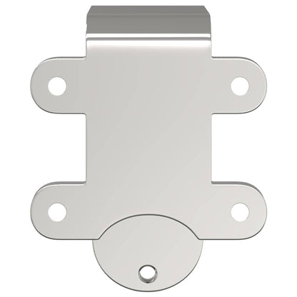 Staffe Bypass Porta della Fienile 4 pz Guide Tonde Acciaio Inox | homemem39