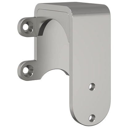 Staffe Bypass Porta della Fienile 4 pz Guide Tonde Acciaio Inox | homemem39