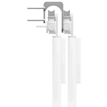 Staffe Bypass Porta della Fienile 4 pz Guide Tonde Acciaio Inox | homemem39