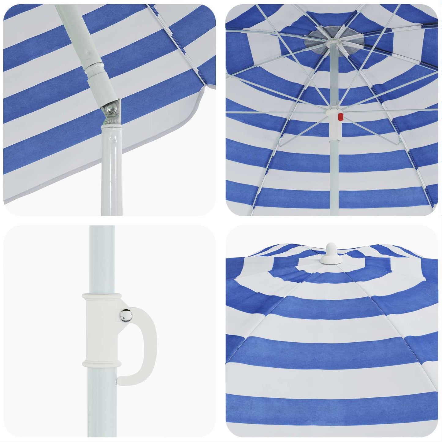 Ombrello da giardino 206 x 206 x 212 cm Poliestere 170T