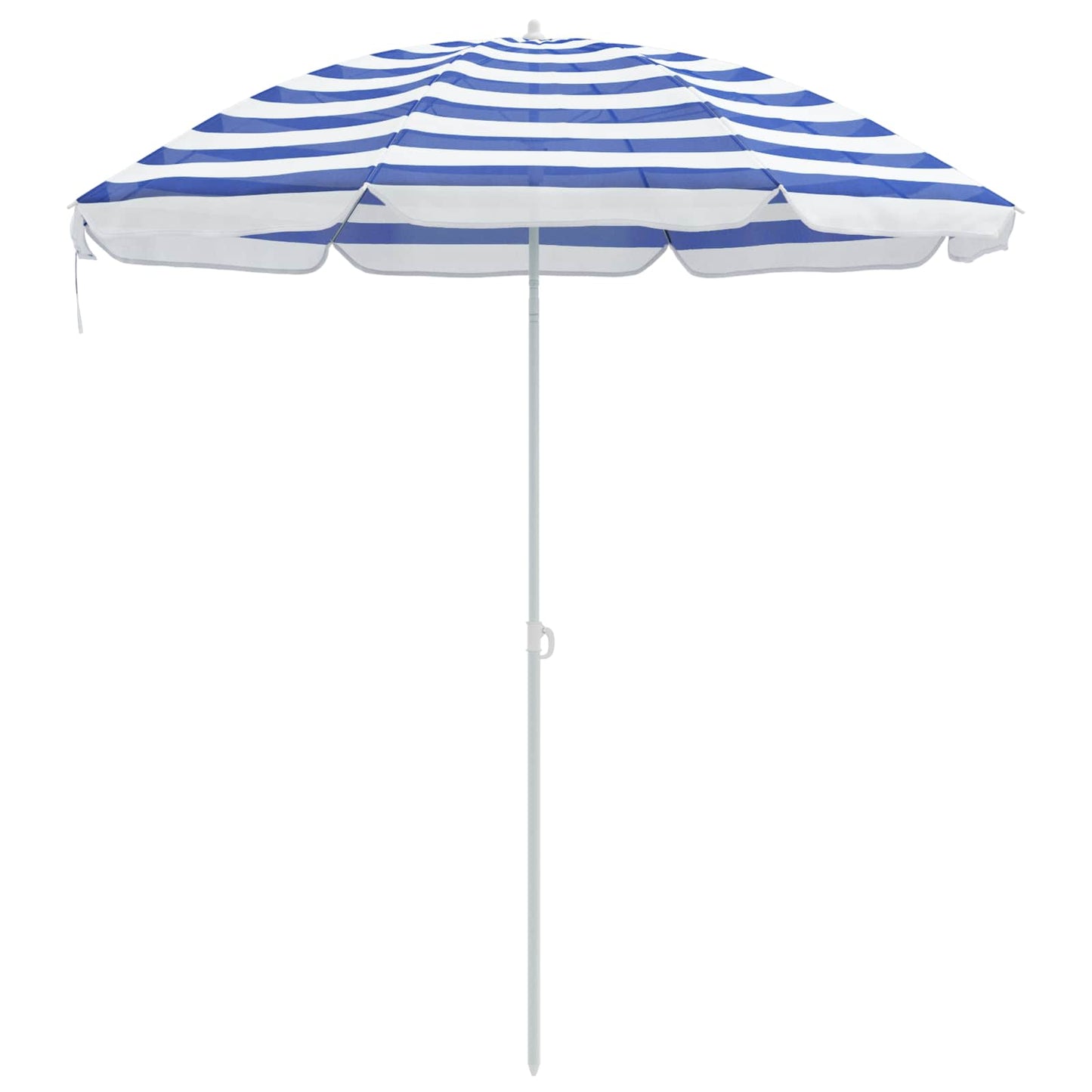 Ombrello da giardino 240 cm Poliestere 170T Blu e Bianco