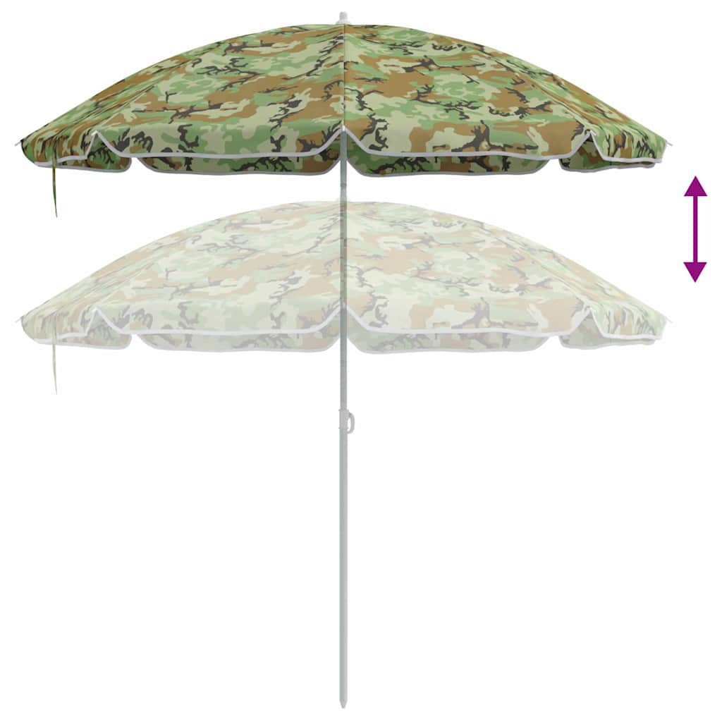 Ombrello da giardino 240 cm Poliestere 170T Mimetico